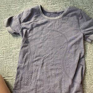 Purple patterned swiftly tech tee